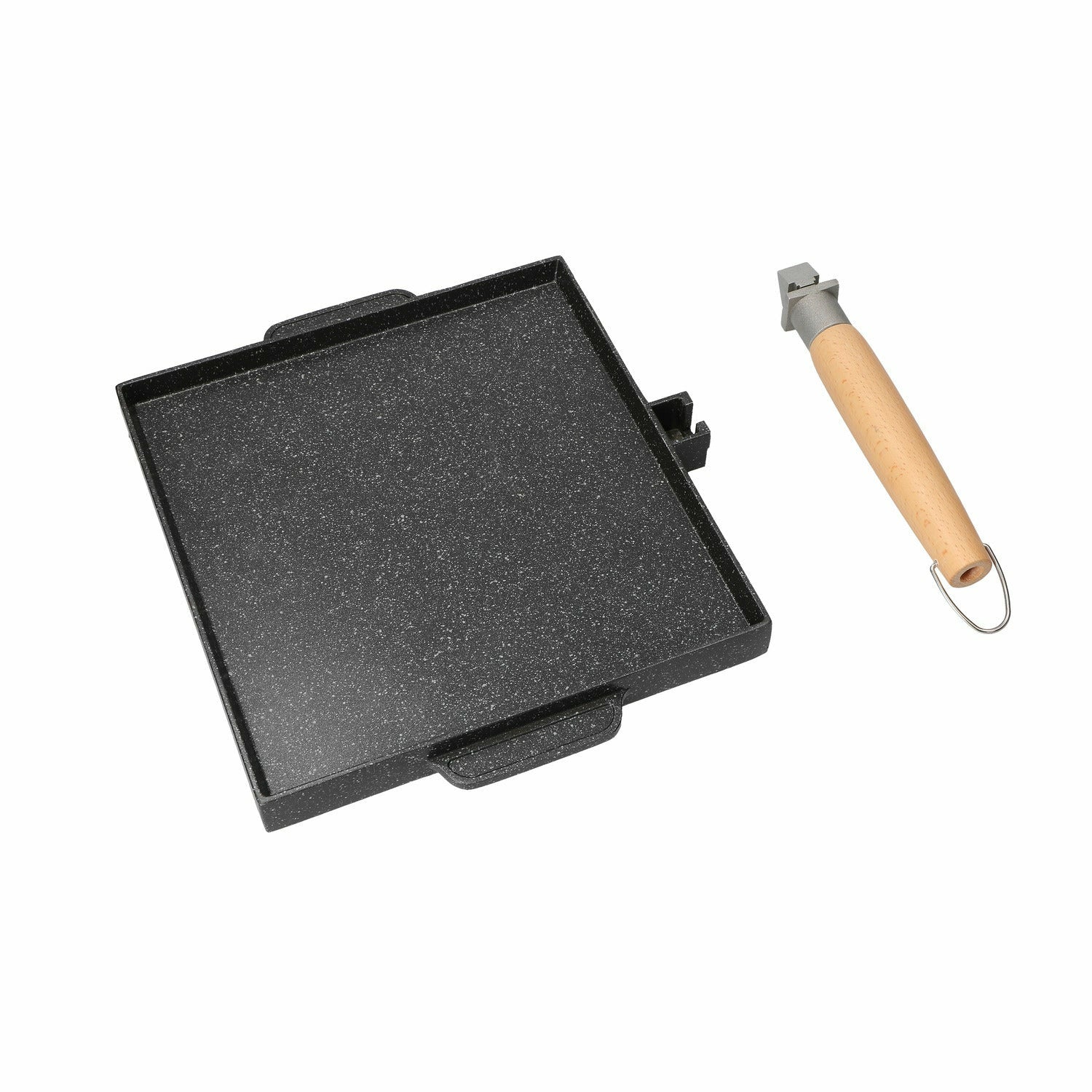 GUSTO CASA - Bistecchiera Quadrata 2 in 1 Linea ChefStone 25x25 cm